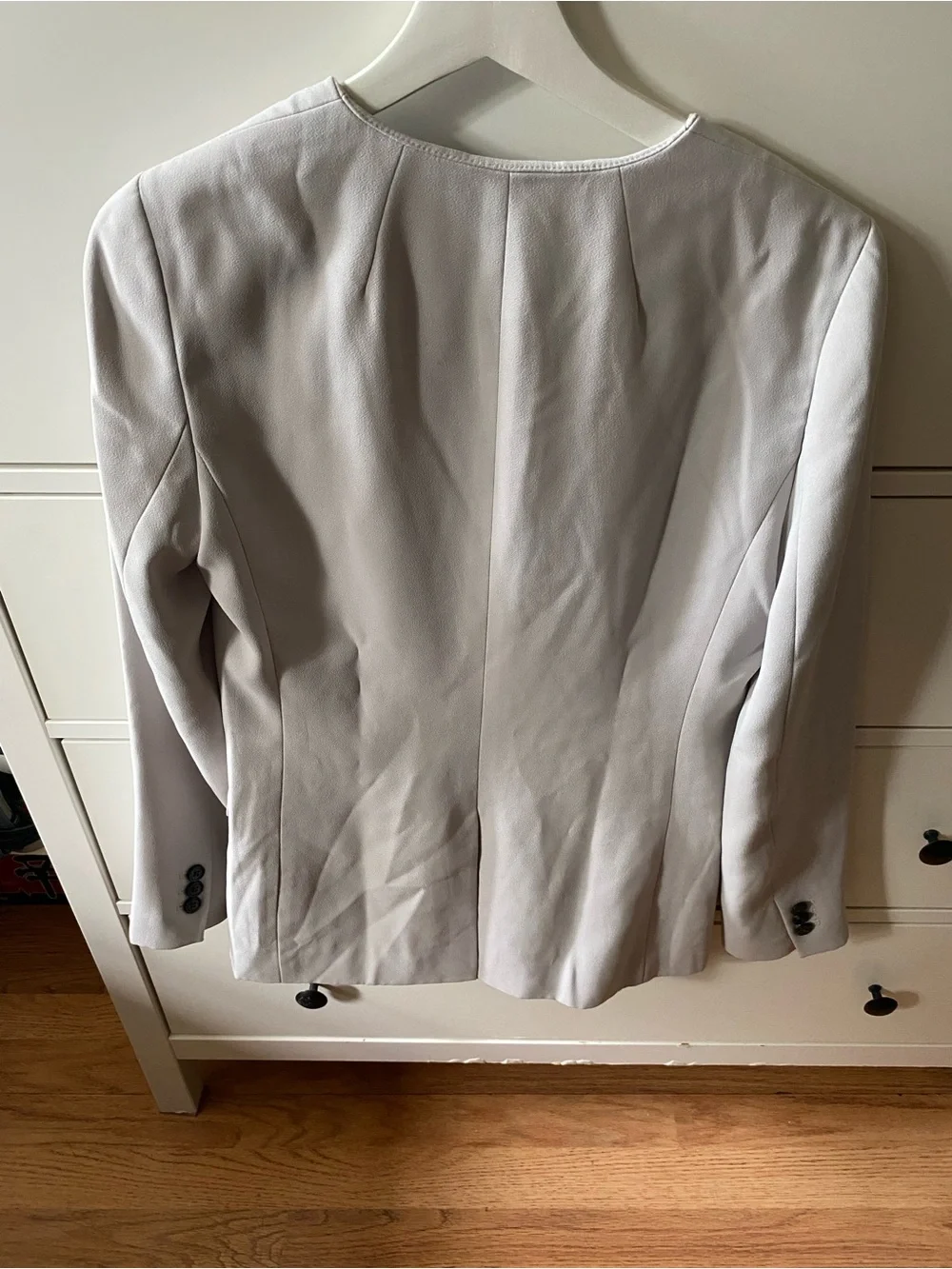 J. Crew Light Gray Double-Breasted Blazer